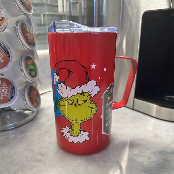 The Grinch “Feeling Grinchy” This is My Grinch Face Travel Mug - Picture 1 of 12